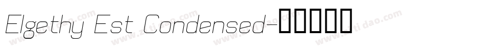 Elgethy Est Condensed字体转换